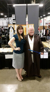 Author Emilyann Girdner and Jedi at Wizard World Comic Con