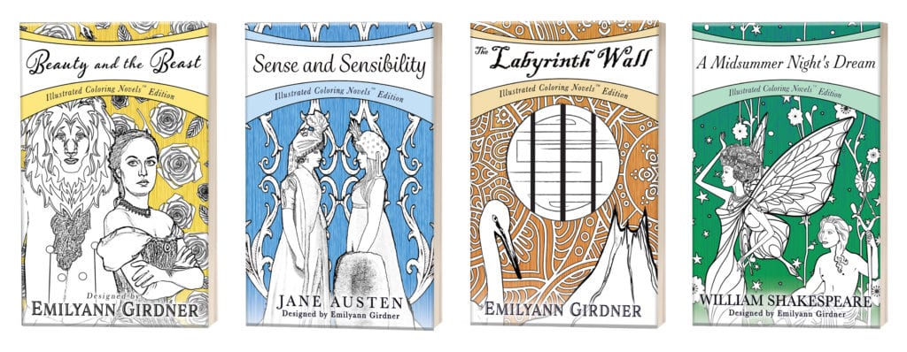 Best Coloring Novels adult coloring books novels by Emilyann Girdner Emilyann Allen