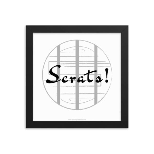 Scrats! Obsidian Series Books Logo - The Labyrinth Wall Framed poster