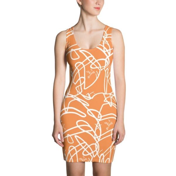 Phoenix by Emilyann Allen orange sublimation cut & sew dress