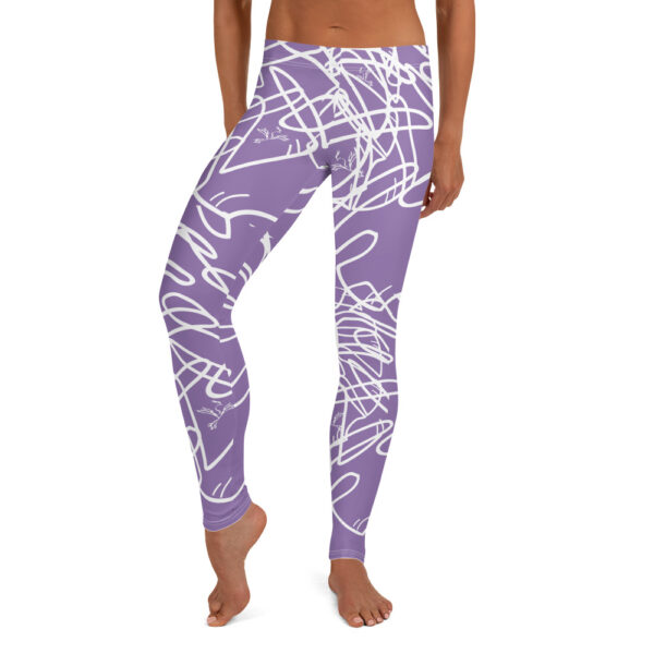 Phoenix by Emilyann Allen purple pattern leggings