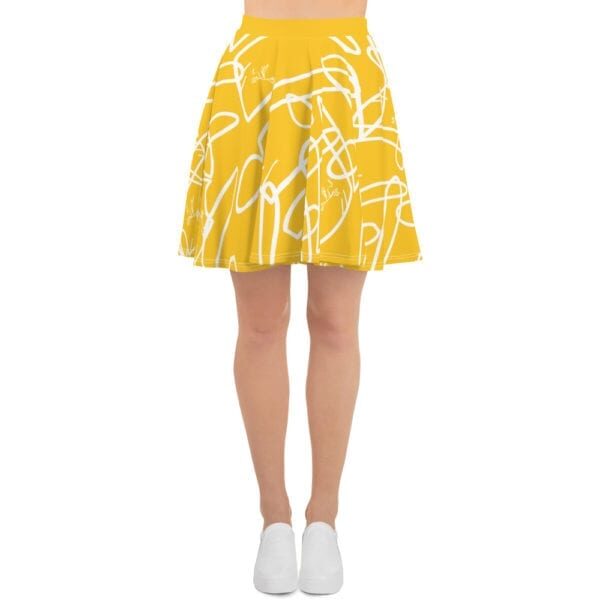 Phoenix by Emilyann Allen Skater Skirt Yellow