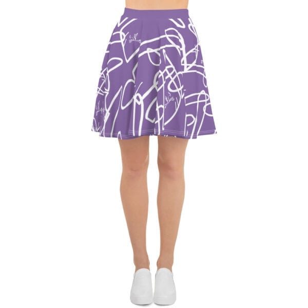 Phoenix by Emilyann Allen purple pattern Skater Skirt