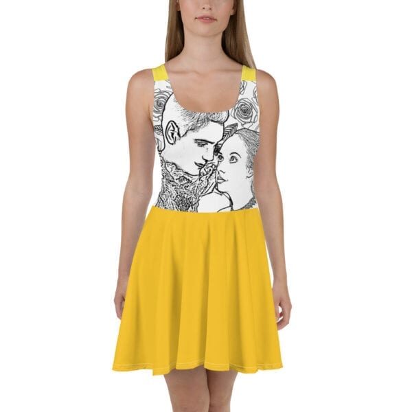 Beauty and the Beast Best Coloring Novels TM Love Skater Dress Yellow