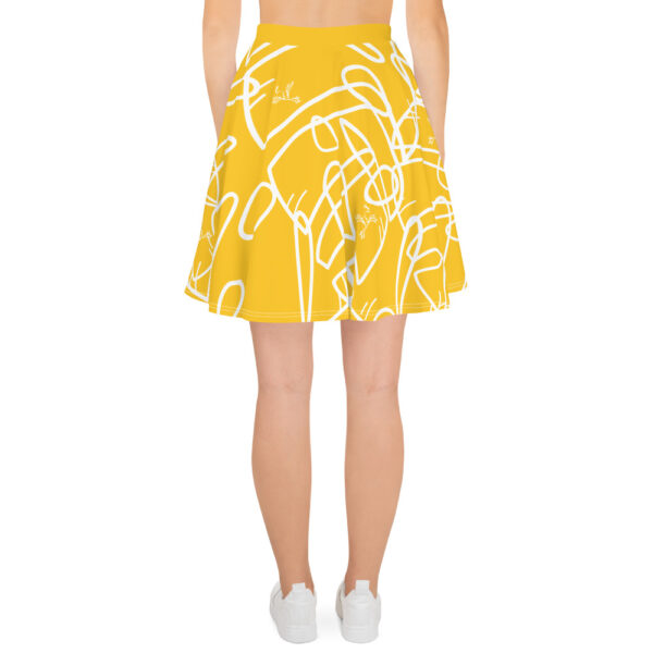 Phoenix by Emilyann Allen Skater Skirt Yellow