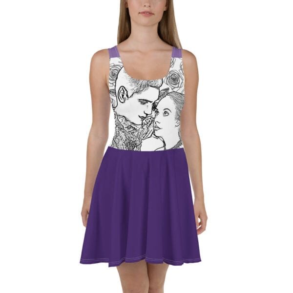 Beauty and the Beast Best Coloring Novels TM Love Skater Dress Purple