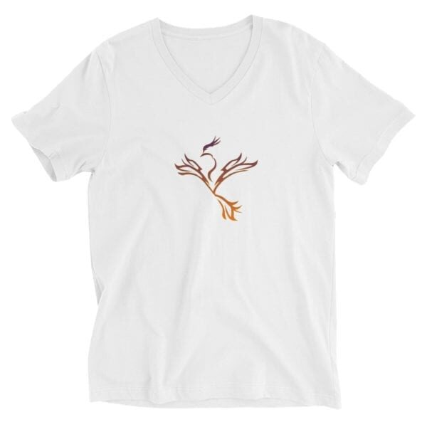 Phoenix by Emilyann Allen Logo - Unisex Short Sleeve V-Neck T-Shirt