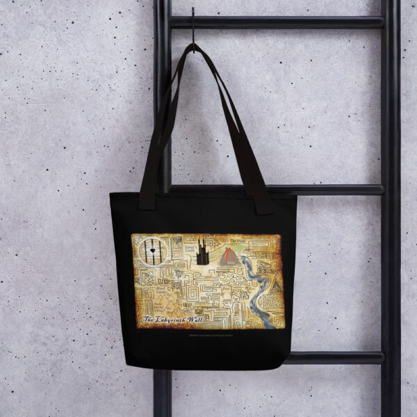 Obsidian Series The Labyrinth Wall Map Tote Bag