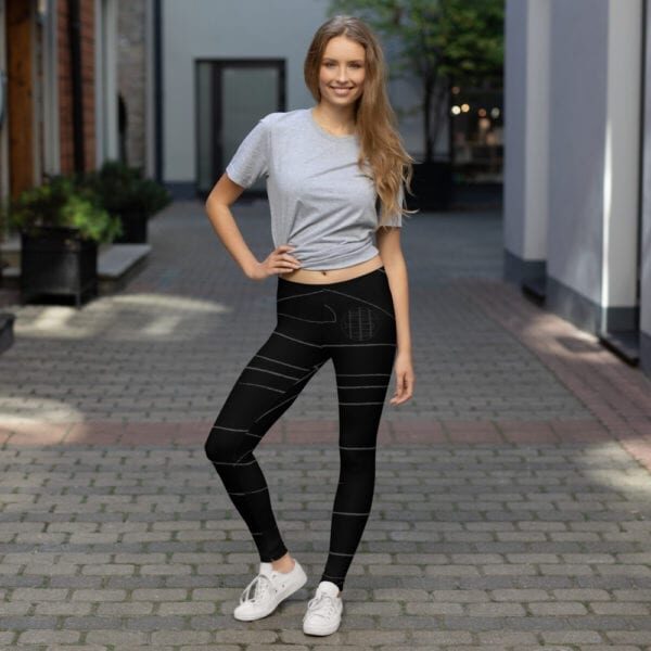 Obsidian Series Books Logo - The Labyrinth Wall Logo Leggings