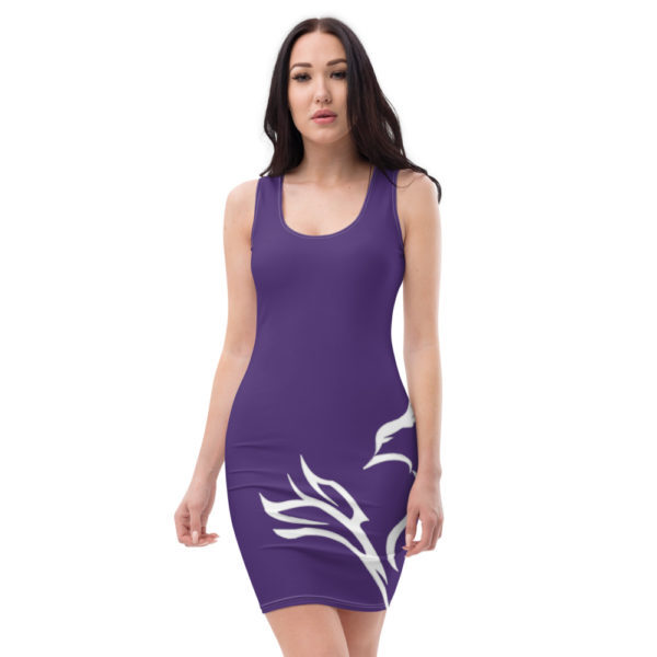 Sublimation Cut & Sew Dress Phoenix Design Purple